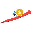 پیش‌نمایش فایل businessman-running-on-chart-9387733 از پک کسب و کار