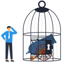 پیش‌نمایش فایل cannon-inside-the-cage-9533547 از پک کسب و کار