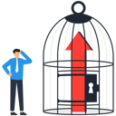 پیش‌نمایش فایل growth-arrow-inside-the-cage-9533535 از پک کسب و کار