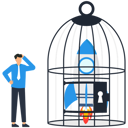 پیش‌نمایش فایل startup-rocket-inside-the-cage-9533531 از پک کسب و کار