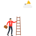 پیش‌نمایش فایل climb-up-ladder-to-get-new-hope-9594395 از پک کسب و کار