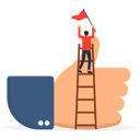 پیش‌نمایش فایل success-businessmen-climb-up-ladder-of-success-9594388 از پک کسب و کار
