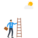 پیش‌نمایش فایل success-ladder-to-reach-goal-9594394 از پک کسب و کار