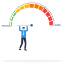 پیش‌نمایش فایل businessman-pulling-pointer-meter-loss-profit-9650131 از پک کسب و کار