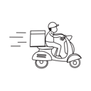 پیش‌نمایش فایل scooter-delivery-service-9753429 از پک پیک تحویل