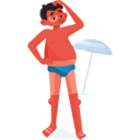 پیش‌نمایش فایل burned-man-at-beach-9581878 از پک تابستان و تعطیلات
