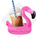 پیش‌نمایش فایل coffee-in-flamingo-floatier-9581879 از پک تابستان و تعطیلات