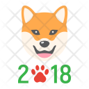 پیش‌نمایش فایل dog-2018 از پک کریسمس و سال نو، آیکن‌های تخت