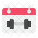 پیش‌نمایش فایل fitness-calendar-1 از پک تناسب اندام، آیکن‌های تخت