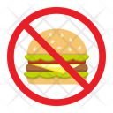 پیش‌نمایش فایل no-fast-food-1 از پک تناسب اندام، آیکن‌های تخت