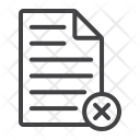 پیش‌نمایش فایل delete-document-5 از پک وب و موبایل، آیکن‌های خطی