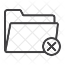پیش‌نمایش فایل delete-folder-12 از پک وب و موبایل، آیکن‌های خطی