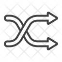 پیش‌نمایش فایل shuffle-76 از پک وب و موبایل، آیکن‌های خطی