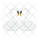 پیش‌نمایش فایل swans-in-love از پک روز ولنتاین شاد، آیکن‌های تخت