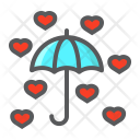 پیش‌نمایش فایل love-umbrella-1 از پک روز ولنتاین شاد، آیکن‌های دورخط پُر