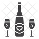 پیش‌نمایش فایل champagne-309 از پک روز ولنتاین شاد، آیکن‌های گلیف