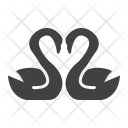 پیش‌نمایش فایل swans-in-love-3 از پک روز ولنتاین شاد، آیکن‌های گلیف