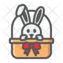 پیش‌نمایش فایل easter-bunny از پک عید پاک مبارک، آیکن‌های دورخط پُر