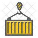 پیش‌نمایش فایل container-159 از پک لجستیک و تحویل، آیکن‌های دورخط پُر