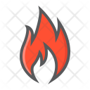 پیش‌نمایش فایل flammable از پک لجستیک و تحویل، آیکن‌های دورخط پُر