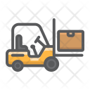 پیش‌نمایش فایل forklift-152 از پک لجستیک و تحویل، آیکن‌های دورخط پُر