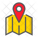 پیش‌نمایش فایل map-1256 از پک لجستیک و تحویل، آیکن‌های دورخط پُر