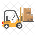 پیش‌نمایش فایل forklift-153 از پک لجستیک و تحویل، آیکن‌های تخت