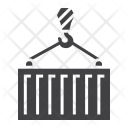 پیش‌نمایش فایل container-161 از پک لجستیک و تحویل، آیکن‌های گلیف