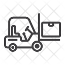 پیش‌نمایش فایل forklift-155 از پک لجستیک و تحویل، آیکن‌های خطی