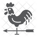 پیش‌نمایش فایل rooster-weather-vane از پک مزرعه و کشاورزی، آیکن‌های گلیف