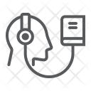 پیش‌نمایش فایل audio-course-1 از پک آموزش الکترونیکی و آموزش آنلاین، آیکن‌های خطی