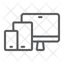 پیش‌نمایش فایل device-371 از پک آموزش الکترونیکی و آموزش آنلاین، آیکن‌های خطی