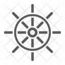 پیش‌نمایش فایل ship-wheel-13 از پک غواصی، آیکن‌های گلیف
