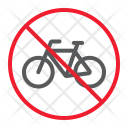 پیش‌نمایش فایل no-bicycle-1 از پک ممنوعیت، آیکن‌های خطی