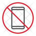 پیش‌نمایش فایل no-phone از پک ممنوعیت، آیکن‌های خطی