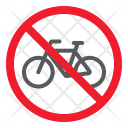 پیش‌نمایش فایل no-bicycle-2 از پک ممنوعیت، آیکن‌های گلیف