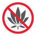 پیش‌نمایش فایل no-marijuana-2 از پک ممنوعیت، آیکن‌های گلیف