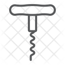 پیش‌نمایش فایل corkscrew-44 از پک آشپزخانه، آیکن‌های خطی