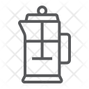 پیش‌نمایش فایل french-press-21 از پک آشپزخانه، آیکن‌های خطی
