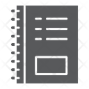 پیش‌نمایش فایل notebook-504 از پک دفتر کار، آیکن‌های گلیف