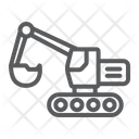 پیش‌نمایش فایل excavator-139 از پک حمل‌ونقل، سبک خطی
