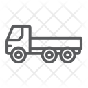 پیش‌نمایش فایل flatbed-truck-5 از پک حمل‌ونقل، سبک خطی