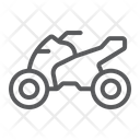 پیش‌نمایش فایل quadbike از پک حمل‌ونقل، سبک خطی