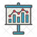 پیش‌نمایش فایل chart-595 از پک کسب‌وکار، آیکن‌های دورخط پُر