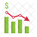 پیش‌نمایش فایل decrease-22 از پک امور مالی، آیکن‌های تخت