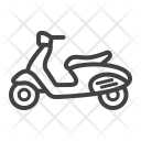 پیش‌نمایش فایل scooter-67 از پک حمل‌ونقل، آیکن‌های خطی
