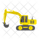 پیش‌نمایش فایل excavator-43 از پک آیکن‌های فلت حمل‌ونقل