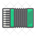 پیش‌نمایش فایل accordion-25 از پک سازها موسیقی، آیکن‌های دورخط پُر