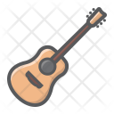 پیش‌نمایش فایل acoustic-guitar-1 از پک سازها موسیقی، آیکن‌های دورخط پُر