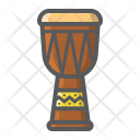 پیش‌نمایش فایل african-djembe-drum از پک سازها موسیقی، آیکن‌های دورخط پُر